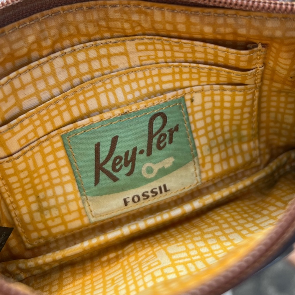 Fossil Keyper Colorblock Wristlet Wallet Coated C… - image 3